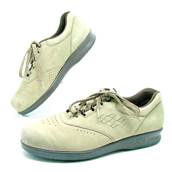 SAS Womens Tri-Pad Comfort Free Time Walking Shoe Sage Color Light Tan Sz 7.5N - Picture 1 of 10